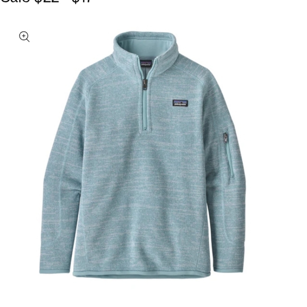 Patagonia  Light Aqua Quarter-Zip Pullover